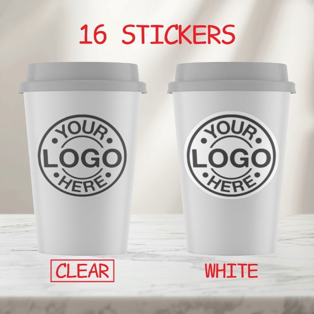Custom Circle Logo Stickers – 16 Glossy Clear (Creator Uploaded)