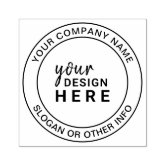 Custom Circle Rubber Stamp Business Company Logo