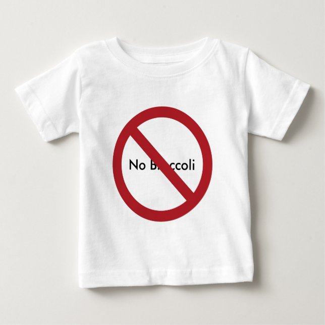 Custom Circle with Slash Baby T-Shirt (Front)