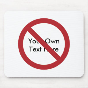 Custom Circle with Slash Mouse Mat