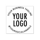 Custom Circular Rubber Stamp Business Company Logo