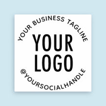 Custom Circular Rubber Stamp Business Company Logo