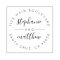 Custom Circular Script Wedding Return Address