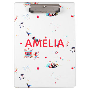 custom circus inspired carnival big top fair clipboard