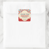 Custom, Circus Themed Party giveaway stickers (Bag)
