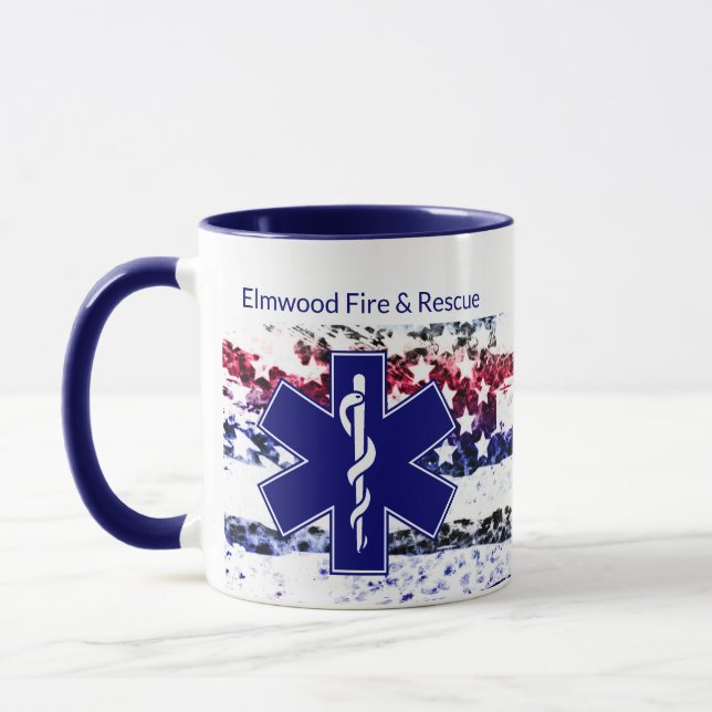 Custom City Fire and Rescue Mug (Left)