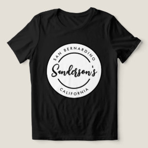 Custom City Town Place Location Name Circle Tri-Blend Shirt