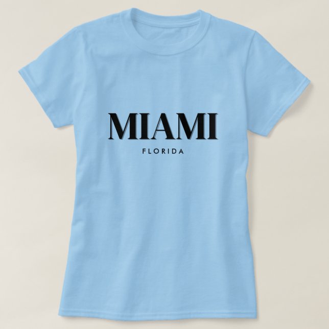 Custom City Town Place Location Name Text T-Shirt (Design Front)