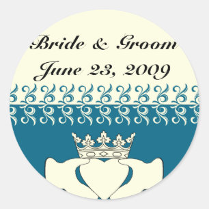Custom Claddagh Classic Round Sticker