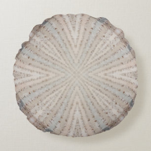 Custom Clam Shell Pink Designed Round Pillow