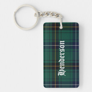 Custom Clan Henderson Tartan Plaid Key Chain