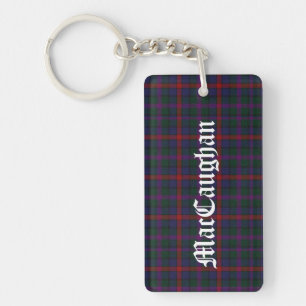 Custom Clan MacCaughan Tartan Plaid Key Chain