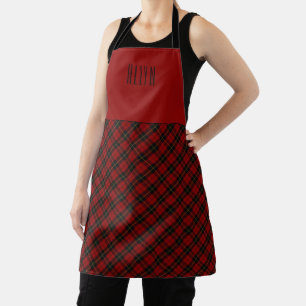 Custom Clan Wallace Scottish Tartan Apron