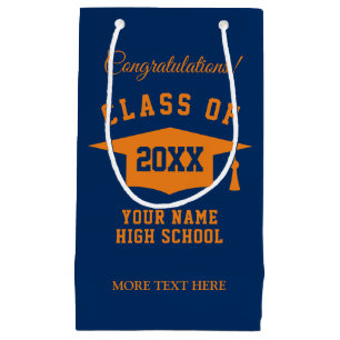 Custom class of 2021 high school graduation party small gift bag