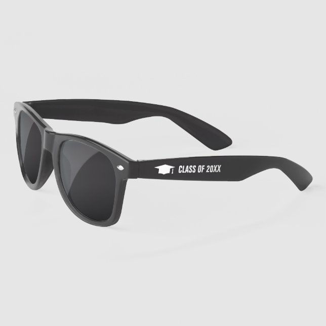 Custom class of 2023 High School graduation party Sunglasses (Left)