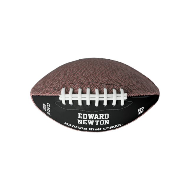 Custom Class of 20XX Graduate Football American Football (Front)