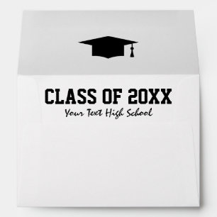 Custom class of graduation party envelopes