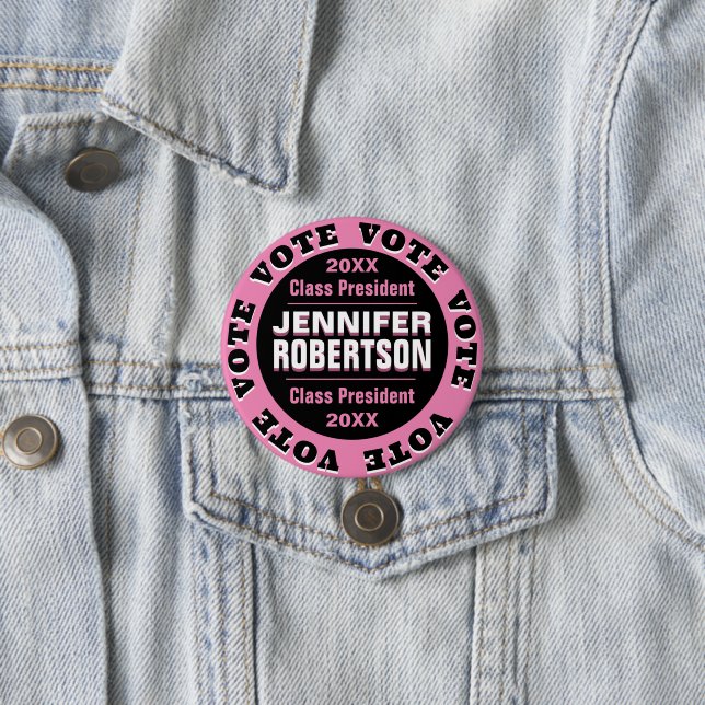 Custom Class President Election Template Button (In Situ)