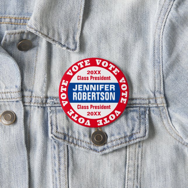 Custom Class President Election Template Button (In Situ)