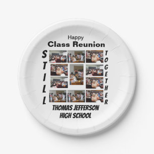 Custom Class Reunion 11 Photo Collage  Paper Plate