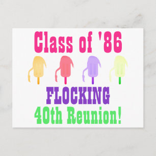 Custom Class Reunion 1980s Style Postcard