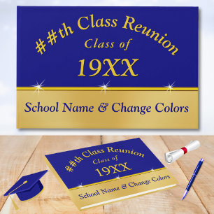 Custom Class Reunion Guest Book, Your Colours, Tex Guest Book
