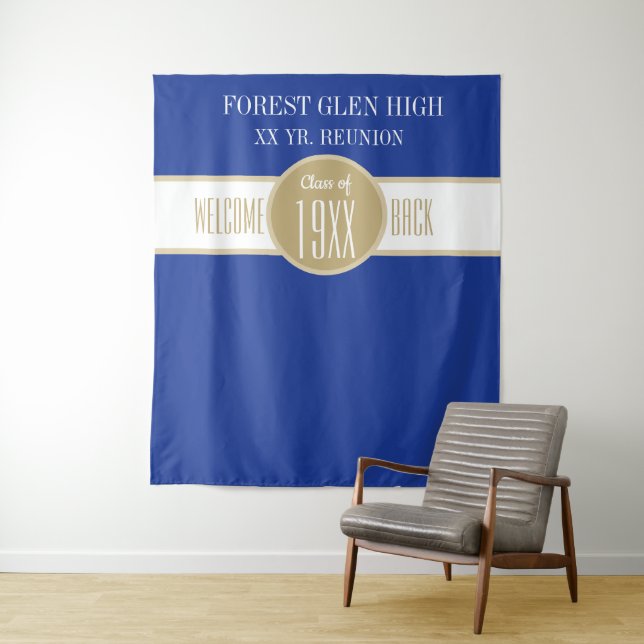 CUSTOM!! Class Reunion Photo backdrop Tapestry (In Situ)