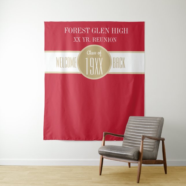 CUSTOM!! Class Reunion Photo backdrop Tapestry (In Situ)