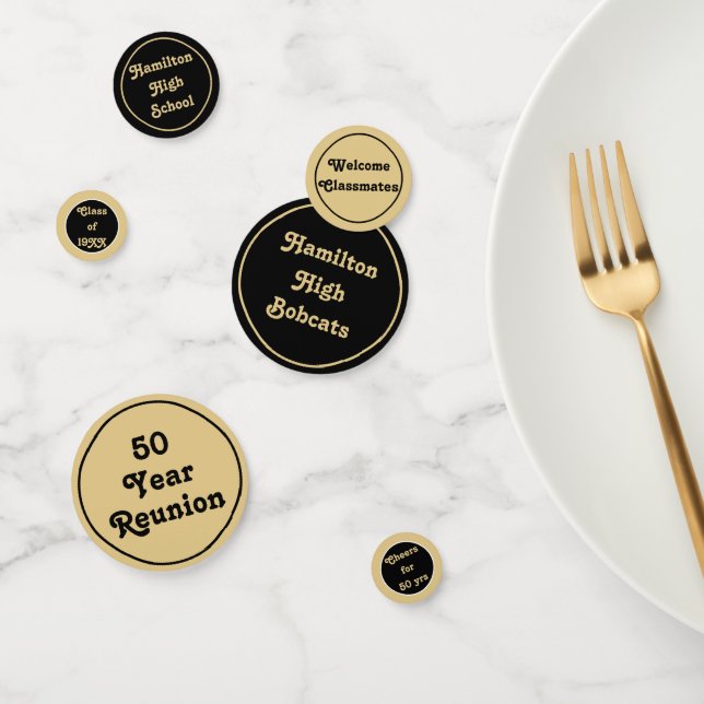 Custom class reunion table confetti!! confetti (Group)