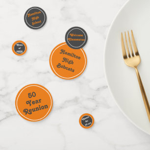 Custom class reunion table confetti!! confetti