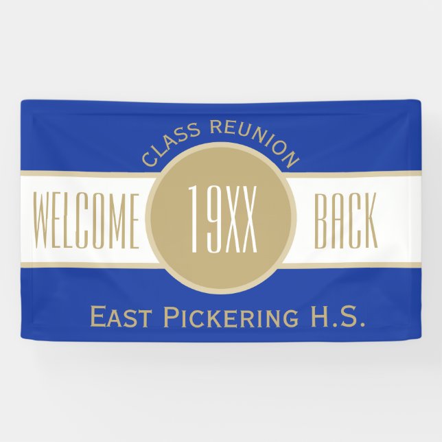 Custom Class Reunion Welcome Back Banner (Horizontal)