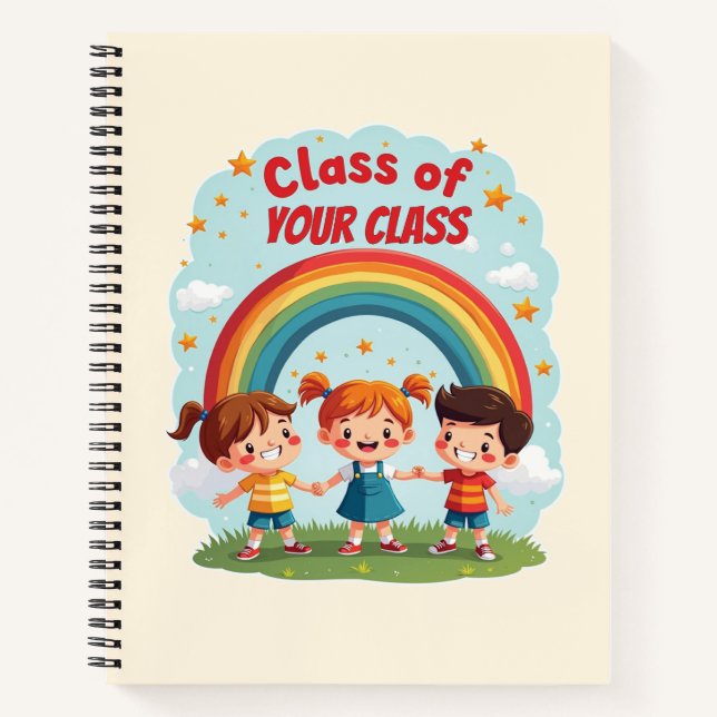 Custom Class Room Design For Kids Notebook (Front)