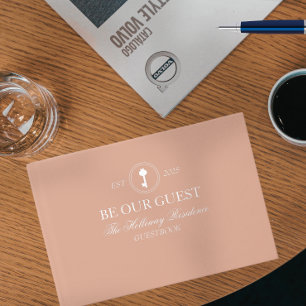 Custom Classic Be Our Guest Household Guest Book