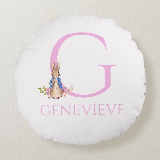 Custom Classic Bunny  Round Cushion (Front)