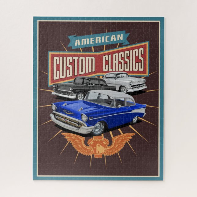 Custom Classic Cars Jigsaw Puzzle (Vertical)