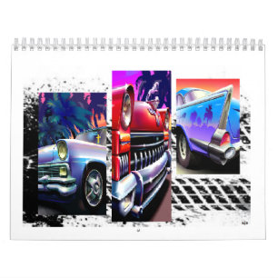Custom Classic Cars Printed Calendar