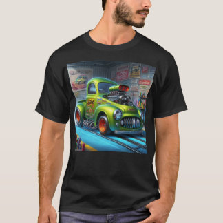 Custom Classic Dragster car truck T-Shirt