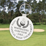 Custom Classic Golf Club Tournament  Key Ring<br><div class="desc">These keychains are ideal for all golf club tournaments,  featuring a classic wreath and golf ball design. Personalise with the golf tournament name,  club name,  and year. Designed by Thisisnotme©</div>