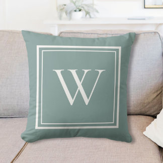 Custom Classic Monogram Initial Name Cushion