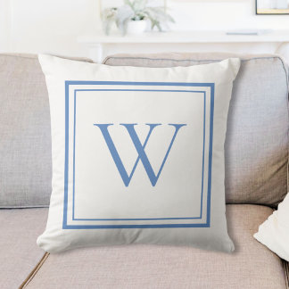 Custom Classic Monogram Initial Name Cushion