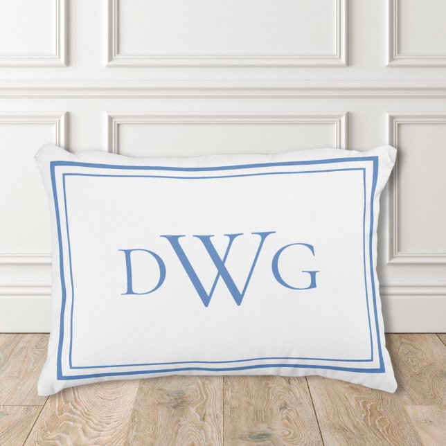 Custom Classic Monogram Initial Name Decorative Cushion (Creator Uploaded)