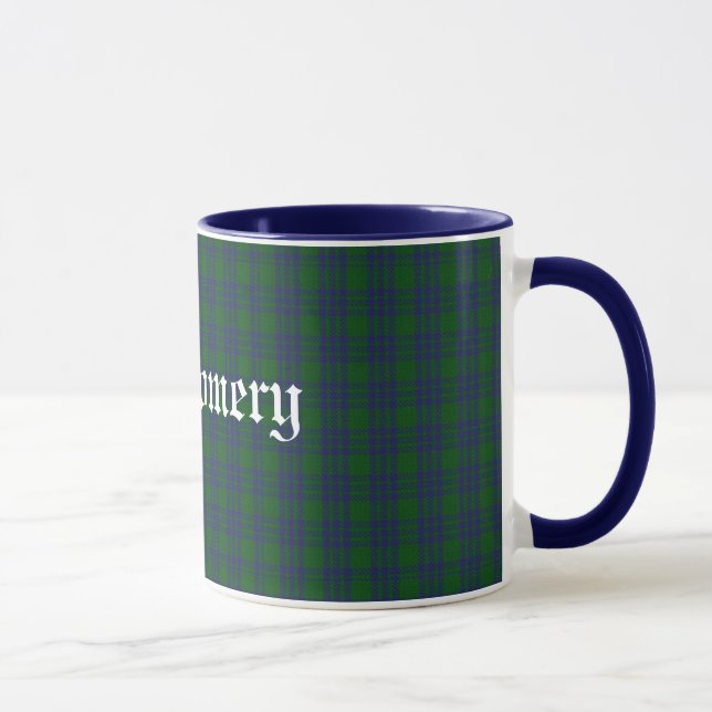 Custom Classic Montgomery Tartan Plaid Mug (Right)