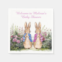 Custom Classic Rabbit Baby shower with name