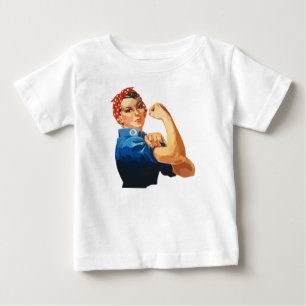 Custom Classic Rosie The Riveter Baby T-Shirt