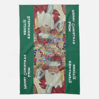 Custom Classic Santa Kitchen Towels Christmas 20XX