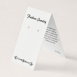 Custom Classic Self-Stand Earring Display Cards