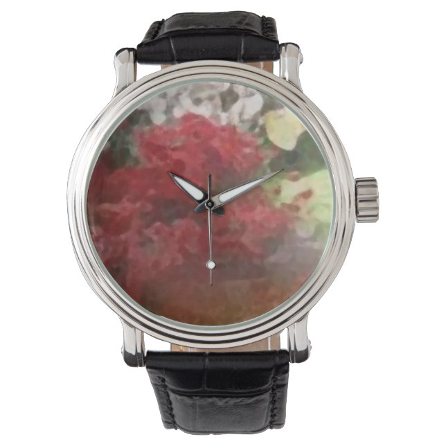 Custom clock flower watch (Front)