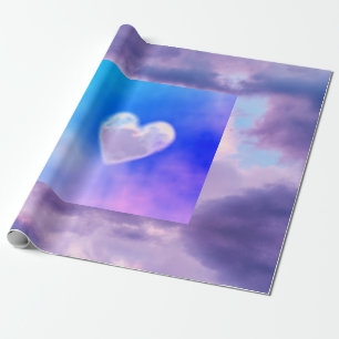 CUSTOM CLOUD HEART Wrapping Paper