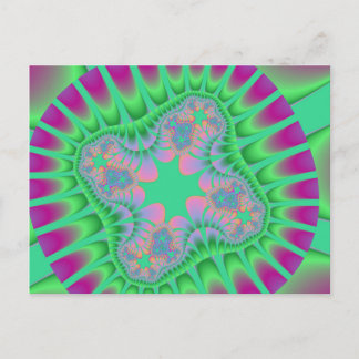 Custom Clover Green Flower Postcards