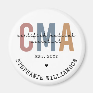 Custom CMA Certified Medical Assistant  Magnet